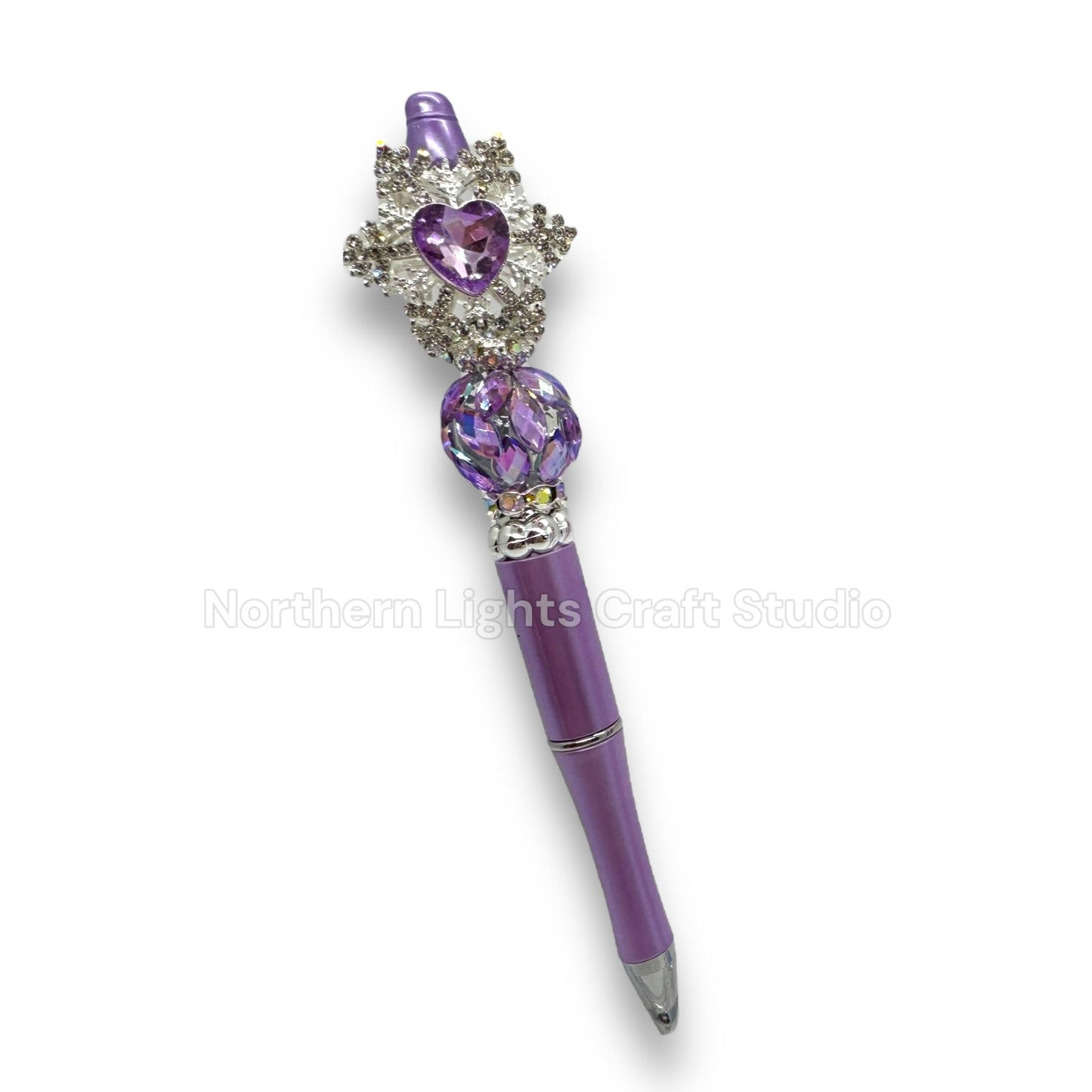 Fancy Snowflake Metal Rhinestone Fancy Pen