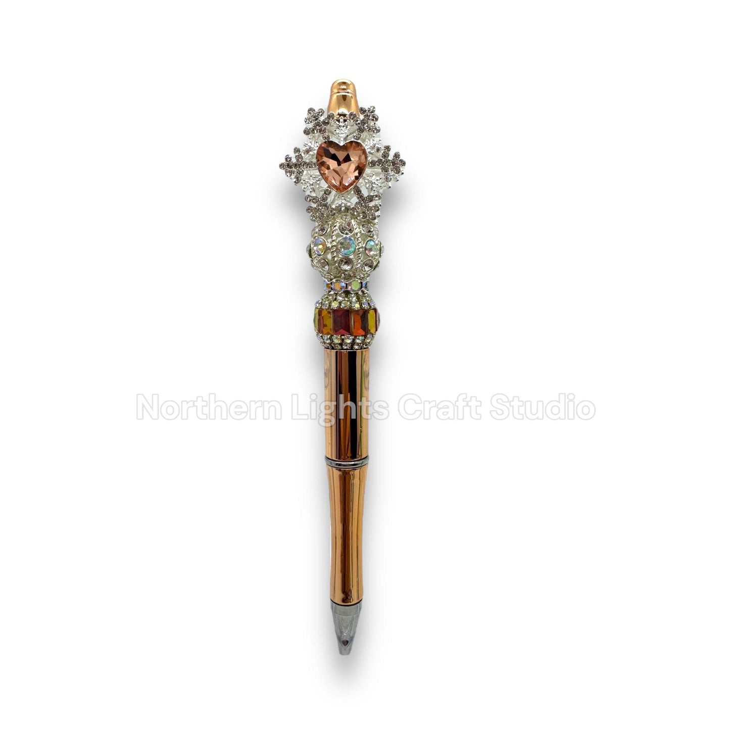 Fancy Snowflake Metal Rhinestone Fancy Pen
