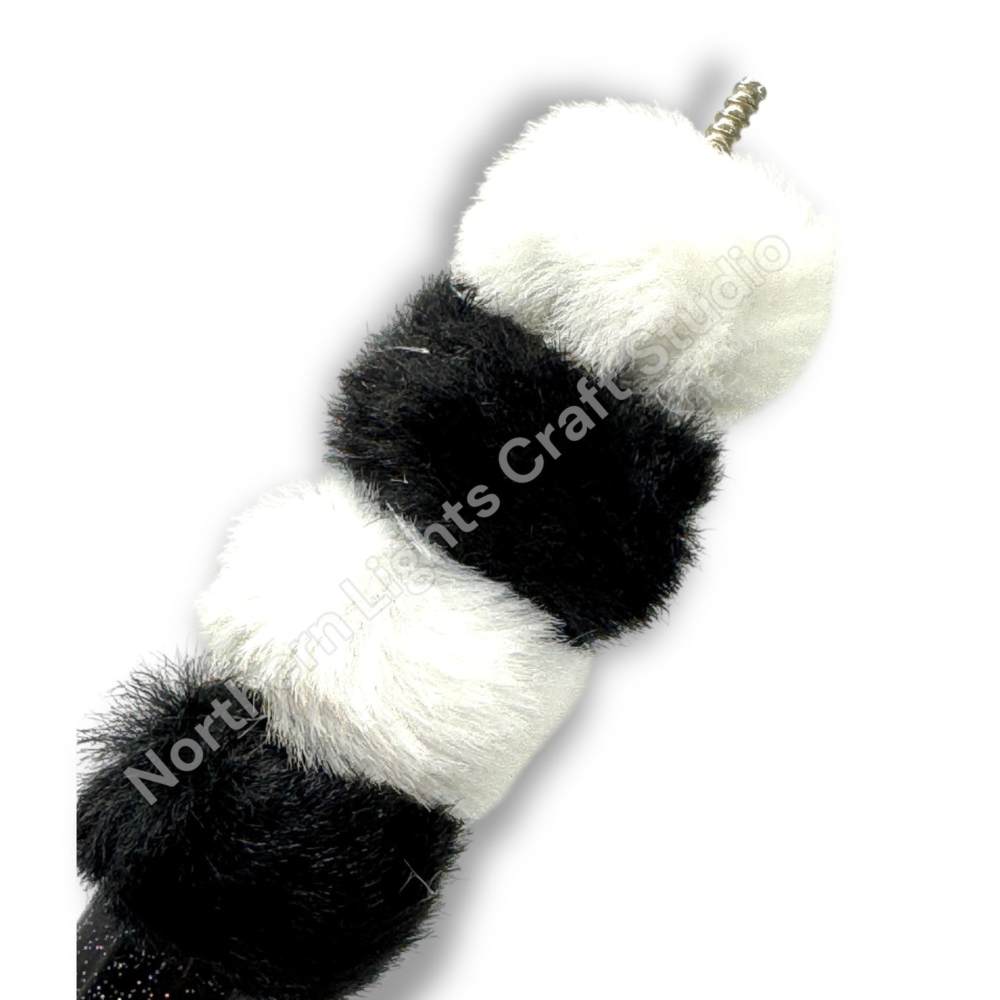 Black and White Fuzzy Spacer Mix - 20 pc.