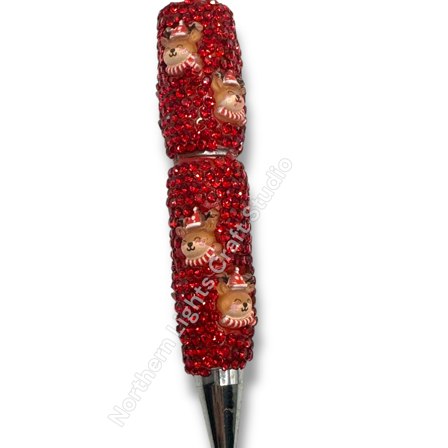 Beadable Christmas Rhinestone Pens