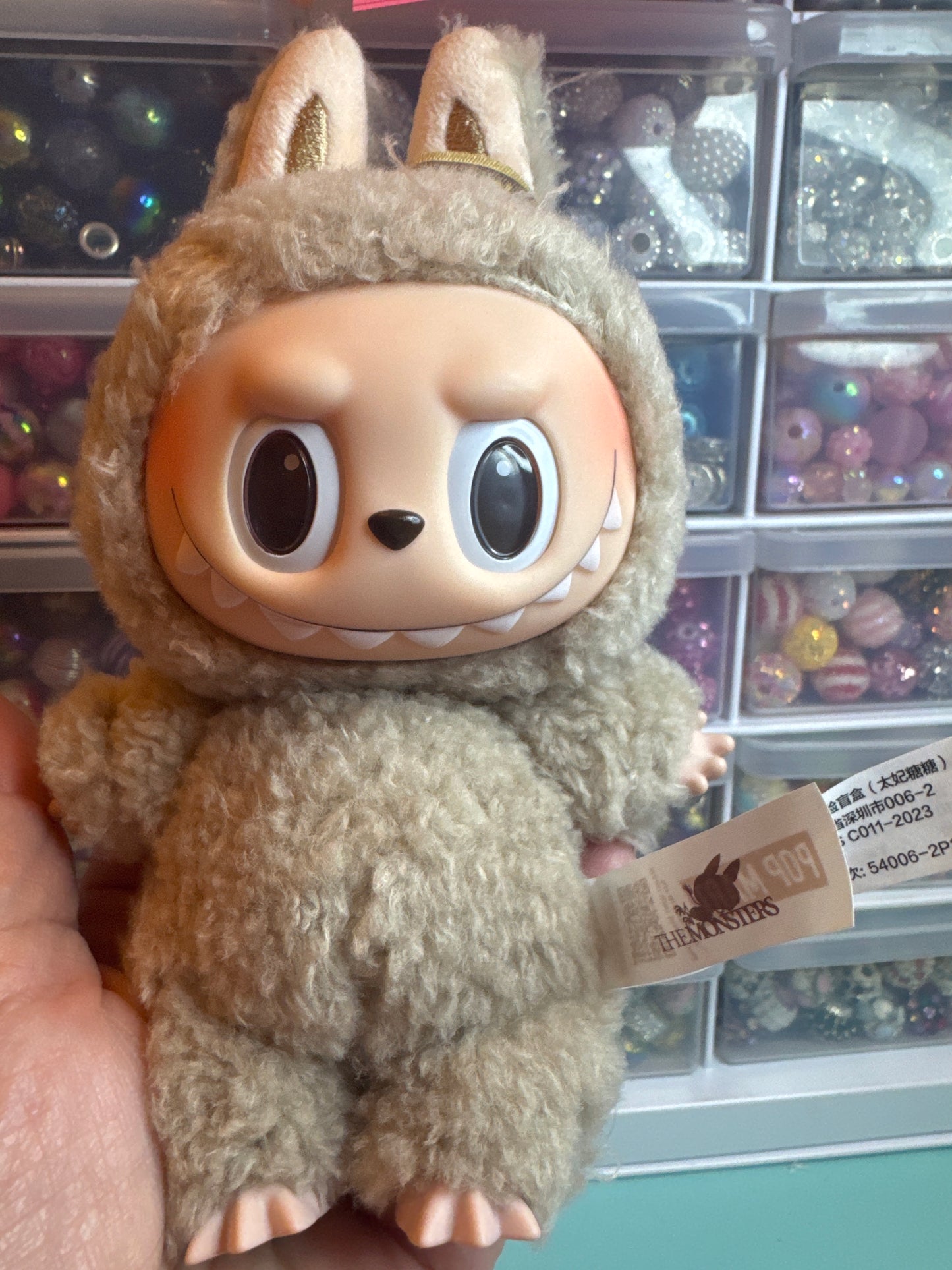 Exciting Macaron The Monsters Labubu Plush Keychain