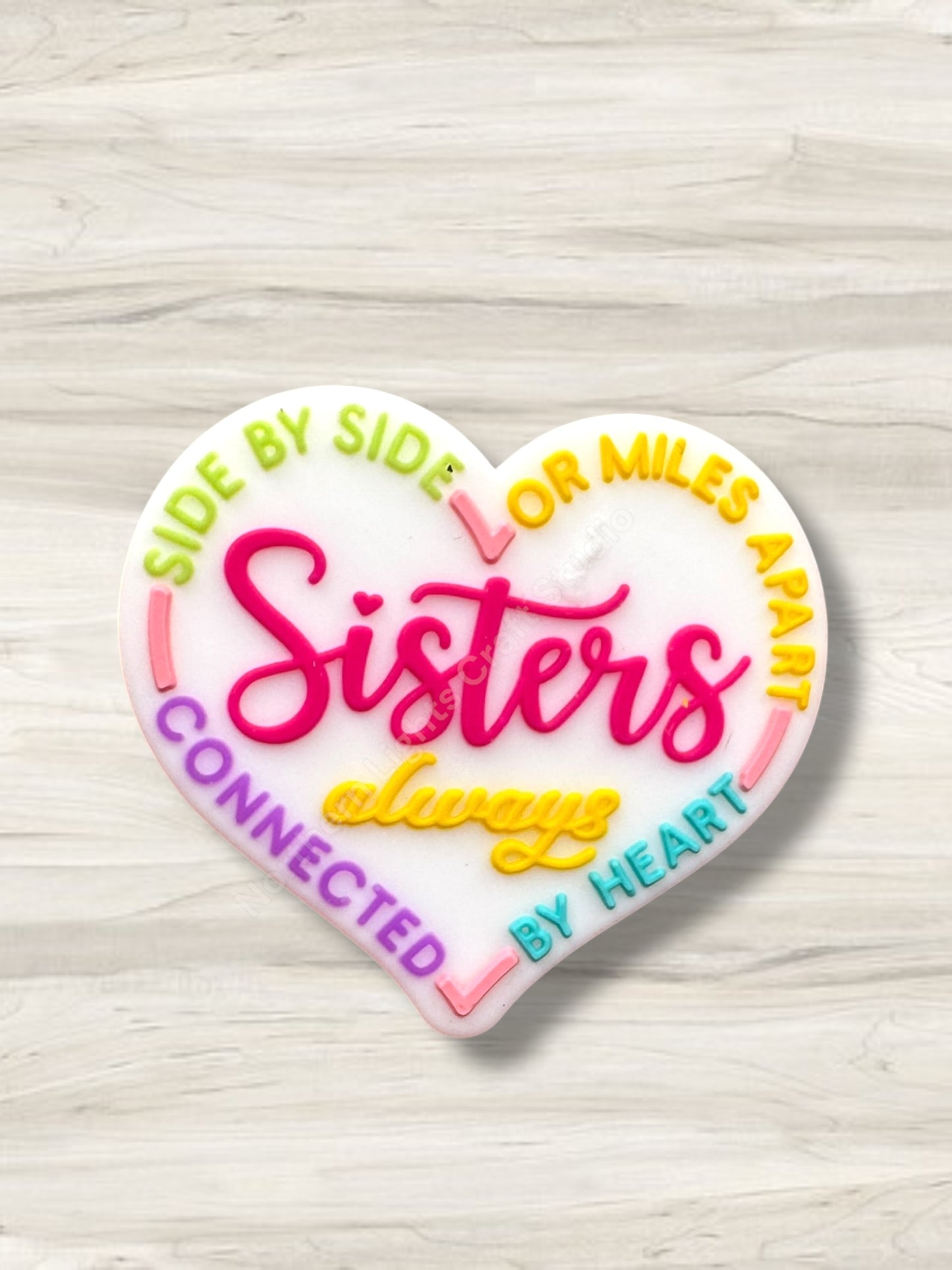Sisters Silicone Focal Bead -New colors!