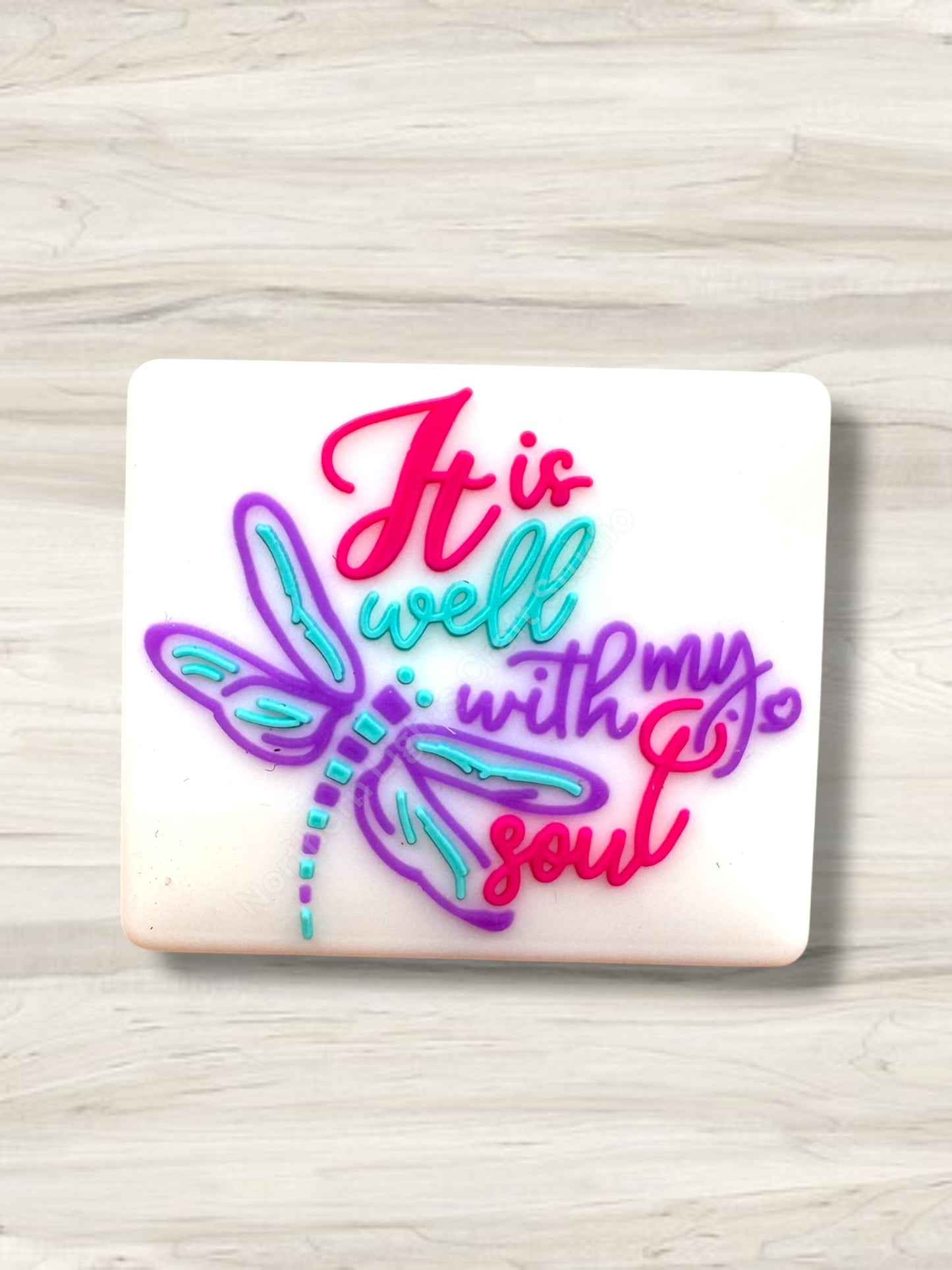 It is Well With My Soul Dragonfly Focal Bead