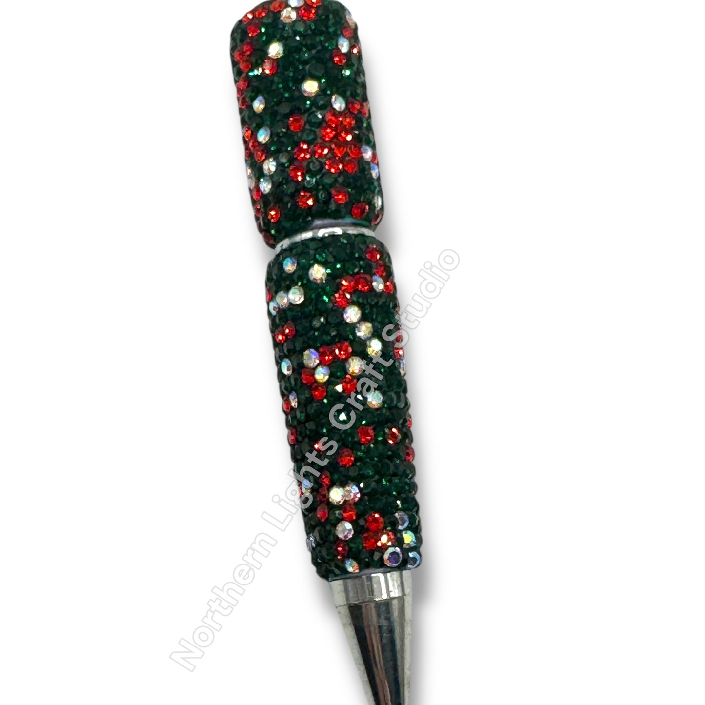 Beadable Christmas Rhinestone Pens