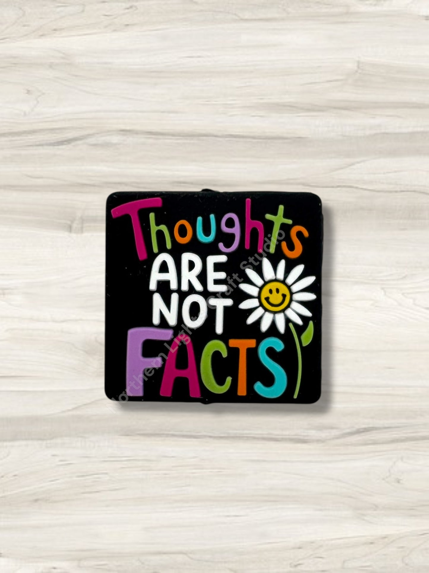 Thoughts Are Not Facts Silicone Focal Bead