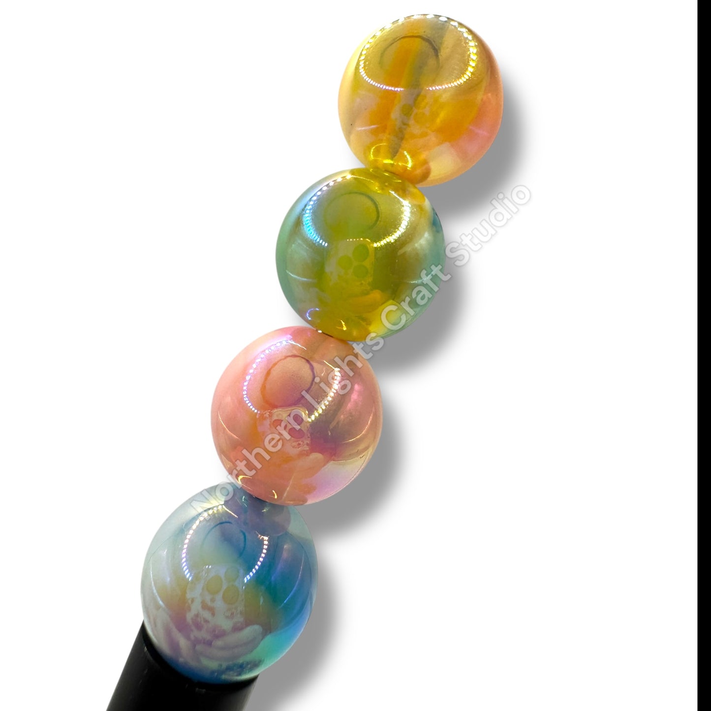 16mm UV Color Marble Beads - 20pcs.