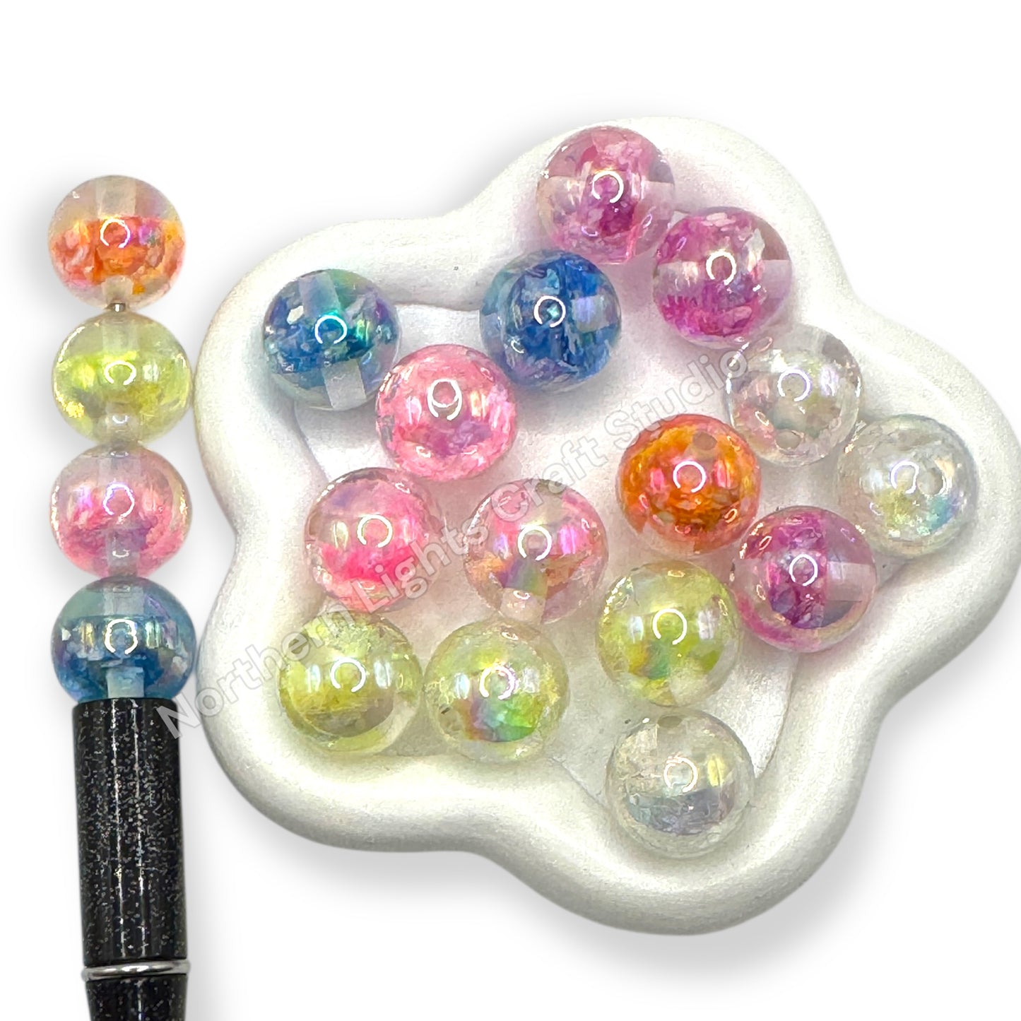 Rock Candy Acrylic 16mm Beads - 10 pcs.