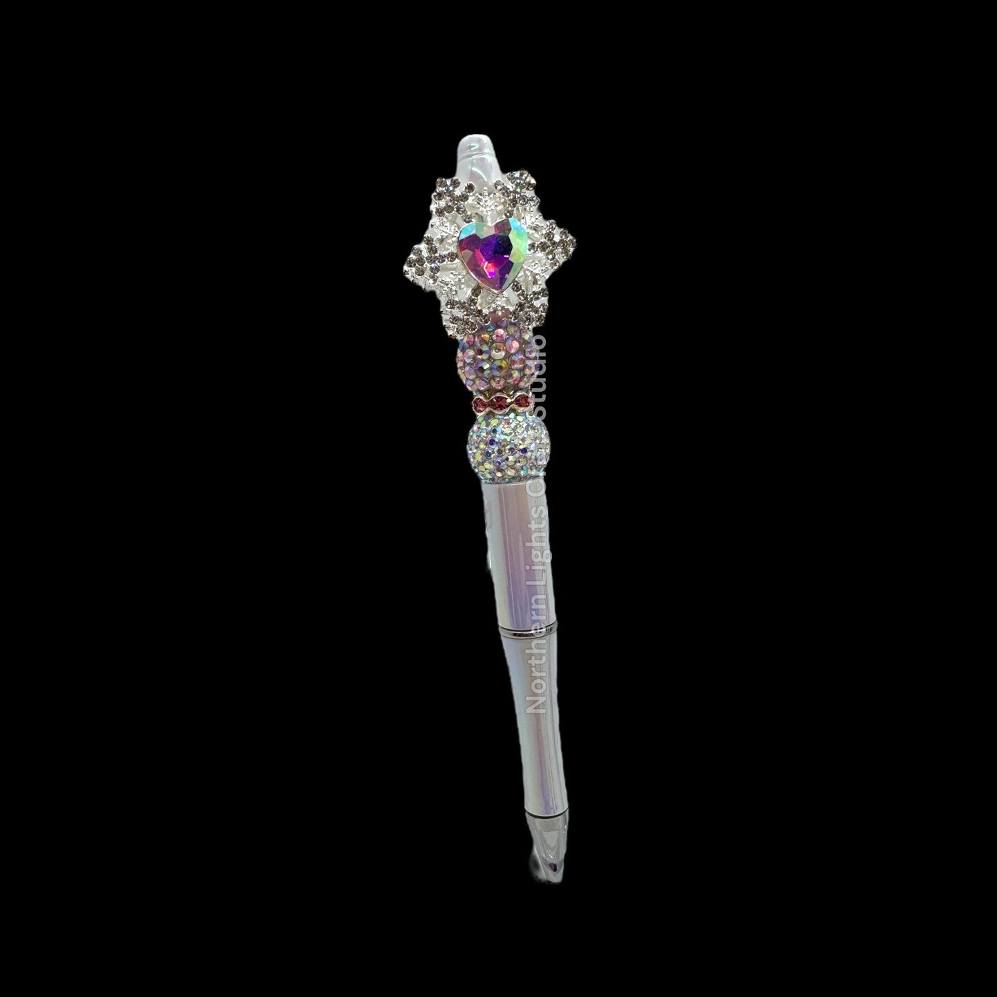 Fancy Snowflake Metal Rhinestone Fancy Pen