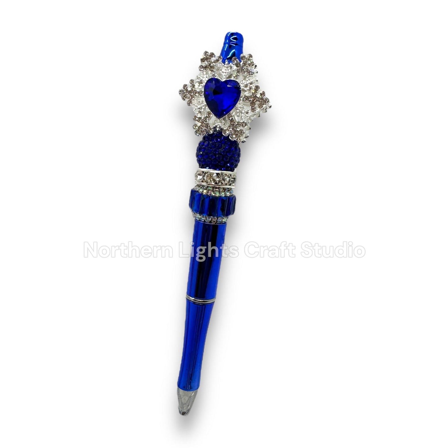 Fancy Snowflake Metal Rhinestone Fancy Pen