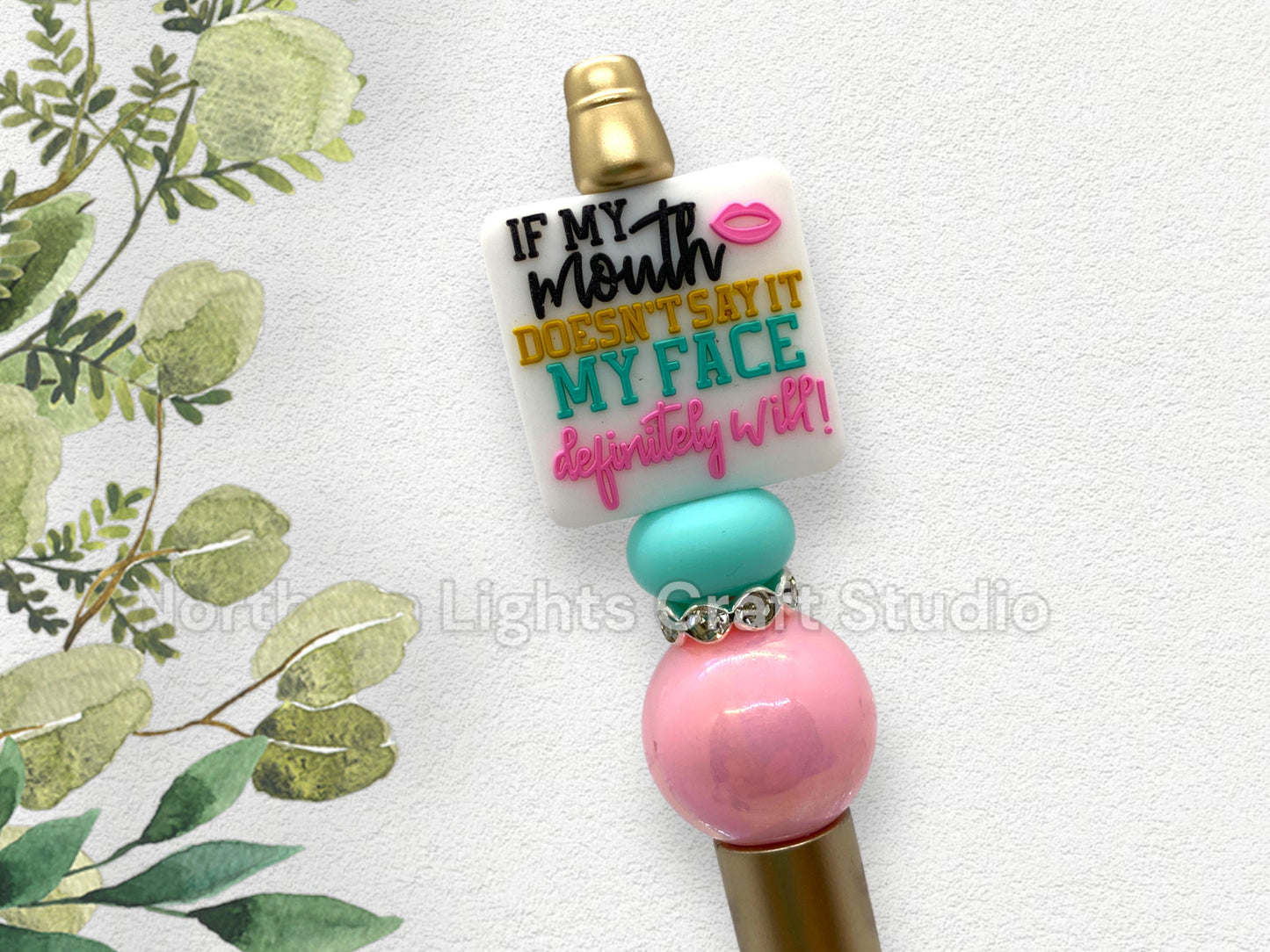 Sarcastic Pens, Bling Pens, Burn Book Gift, Beaded Sarcastic Pens, Sarcastic Pen, Sarcastic, Sassy Pens, Pettiness Gift, Sarcasm