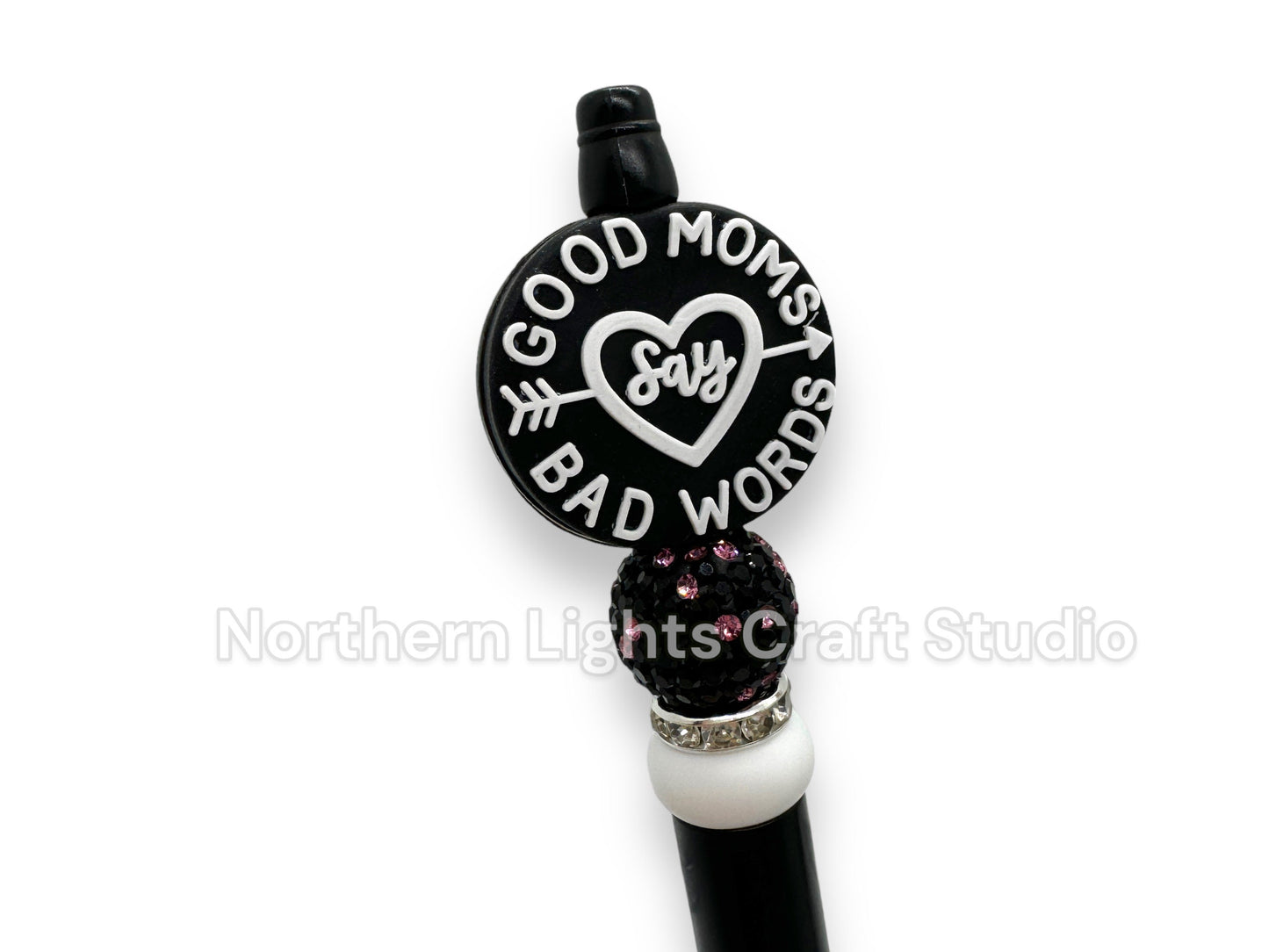 Swear Word Pens, Good Moms Say Bad Words, Sarcastic Pen, Beaded F*ck Pen, Bad Words Pens, Bad Language, Naughty Word Beads