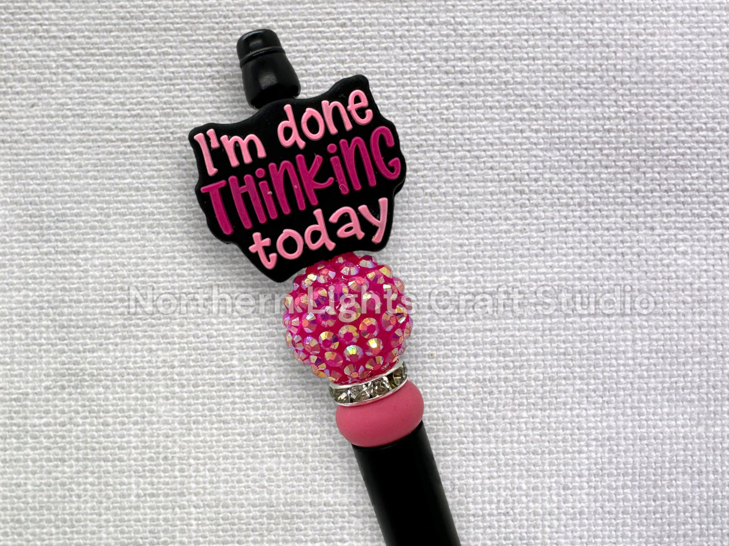 Sarcastic Beaded Pens, On My Husband's Last Nerve Pen, Roll Eyes Out Loud Pen, I'm Done Thinking Today, Eye Rolling is My Cardio Pen