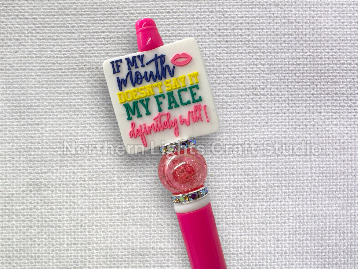 Sarcastic Beaded Pens, I Said What I Said, If My Mouth Doesn't Say It My Face Definitely Will, Not Bossy Just Aggressively Helpful Pen