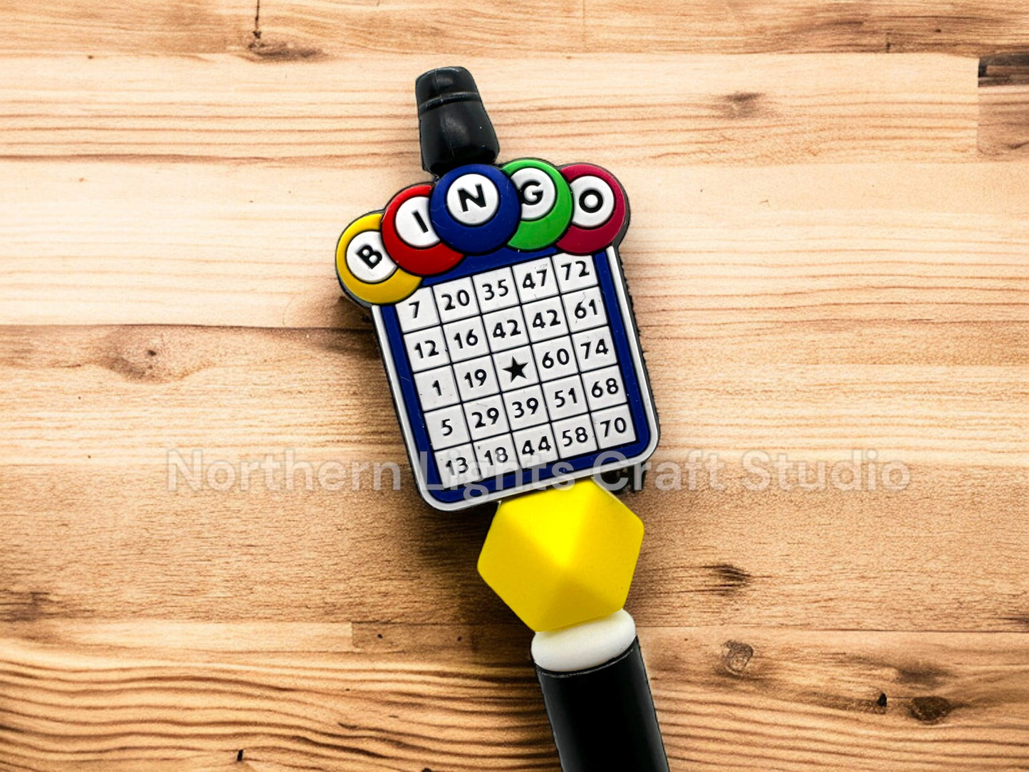 Handmade Bingo Beaded Pen, Bingo Pen, Gifts for Bingo Players, Bingo Gift, Beaded Bingo Pen, Bingo Gift Ideas, Bingo Player Gift