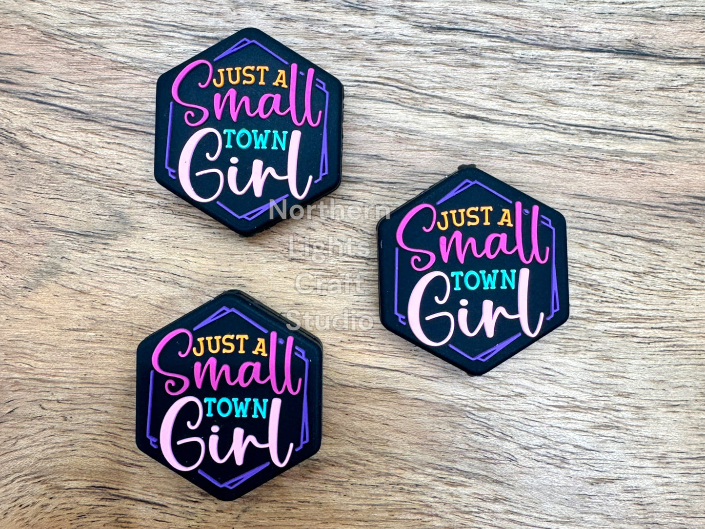 Just a Small Town Girl Silicone Focal Bead, New Release Focal, Silicone Focal