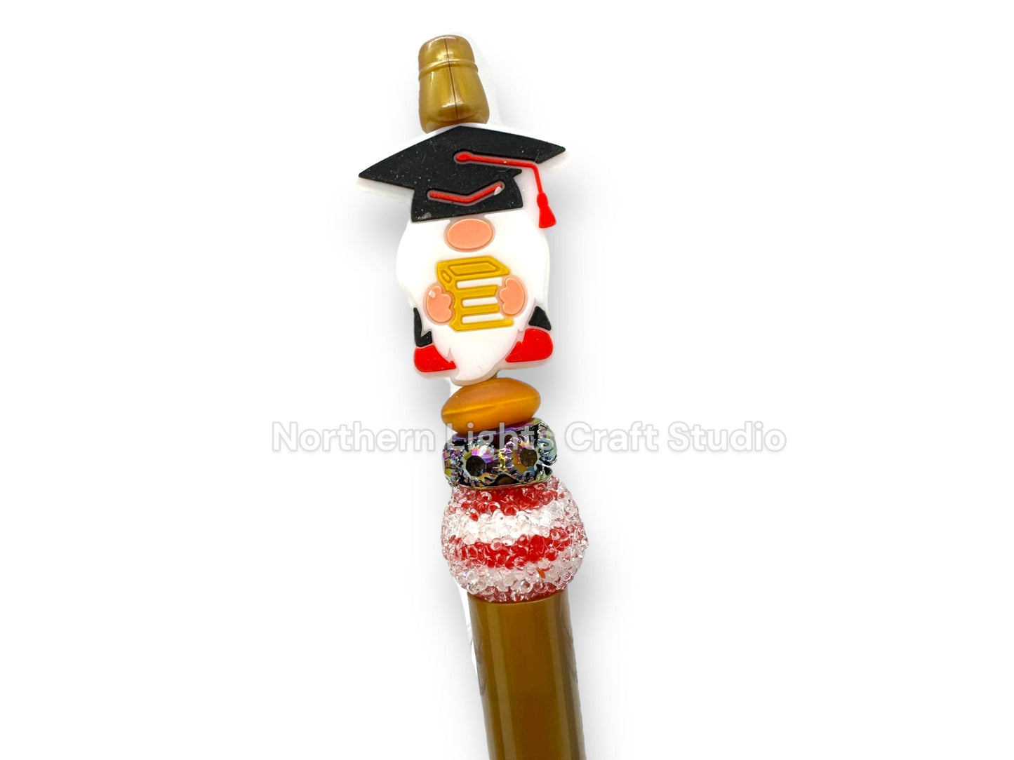Graduation Pen, Gift for Graduates, Beaded Graduation Pen, Graduation Cap Beaded Pen
