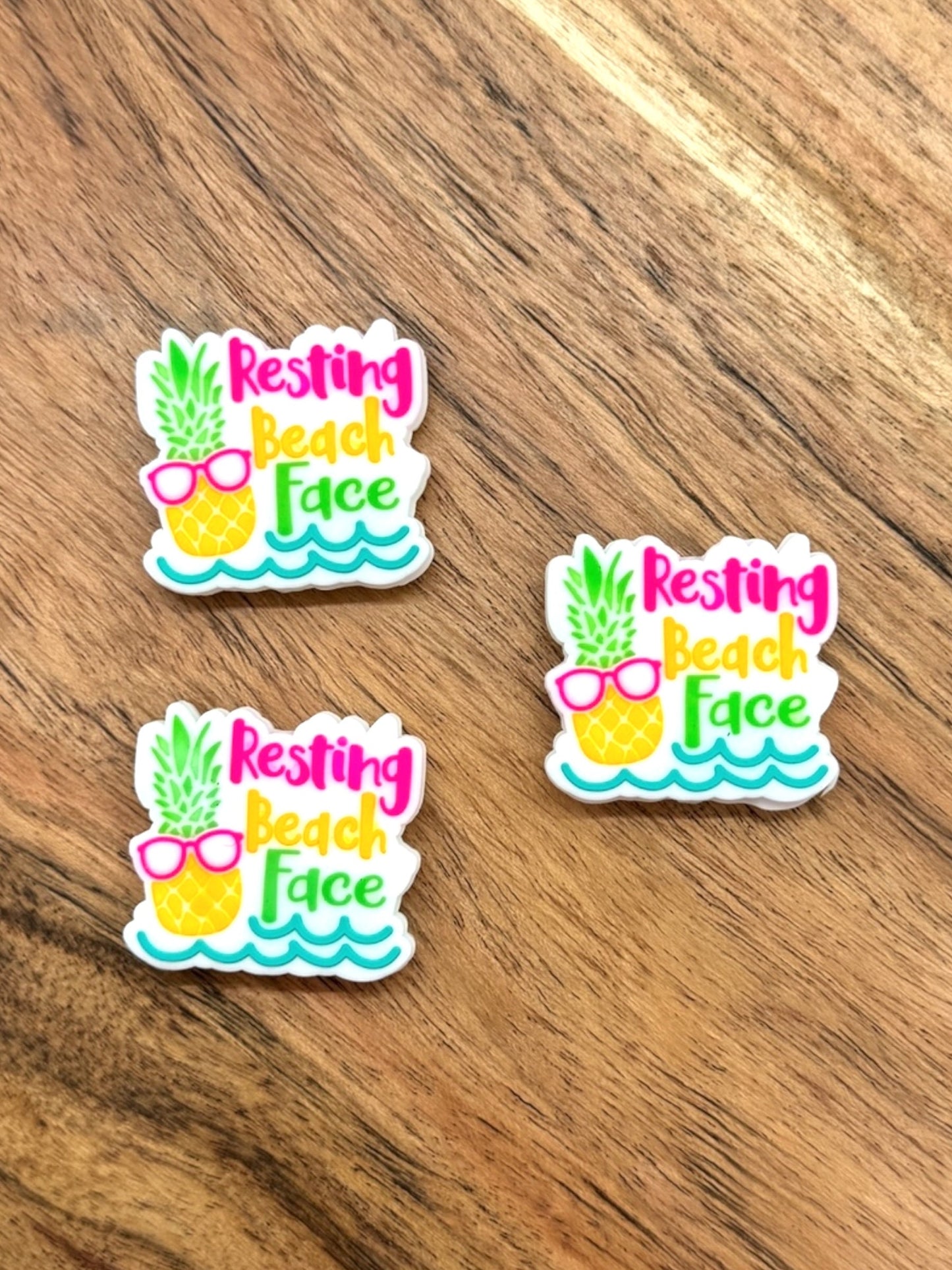 Resting Beach Face Focal, Pineapple Focal, Summer Focal, Beach Focal, Tropical Focal, Funny Focal, Witty Focal