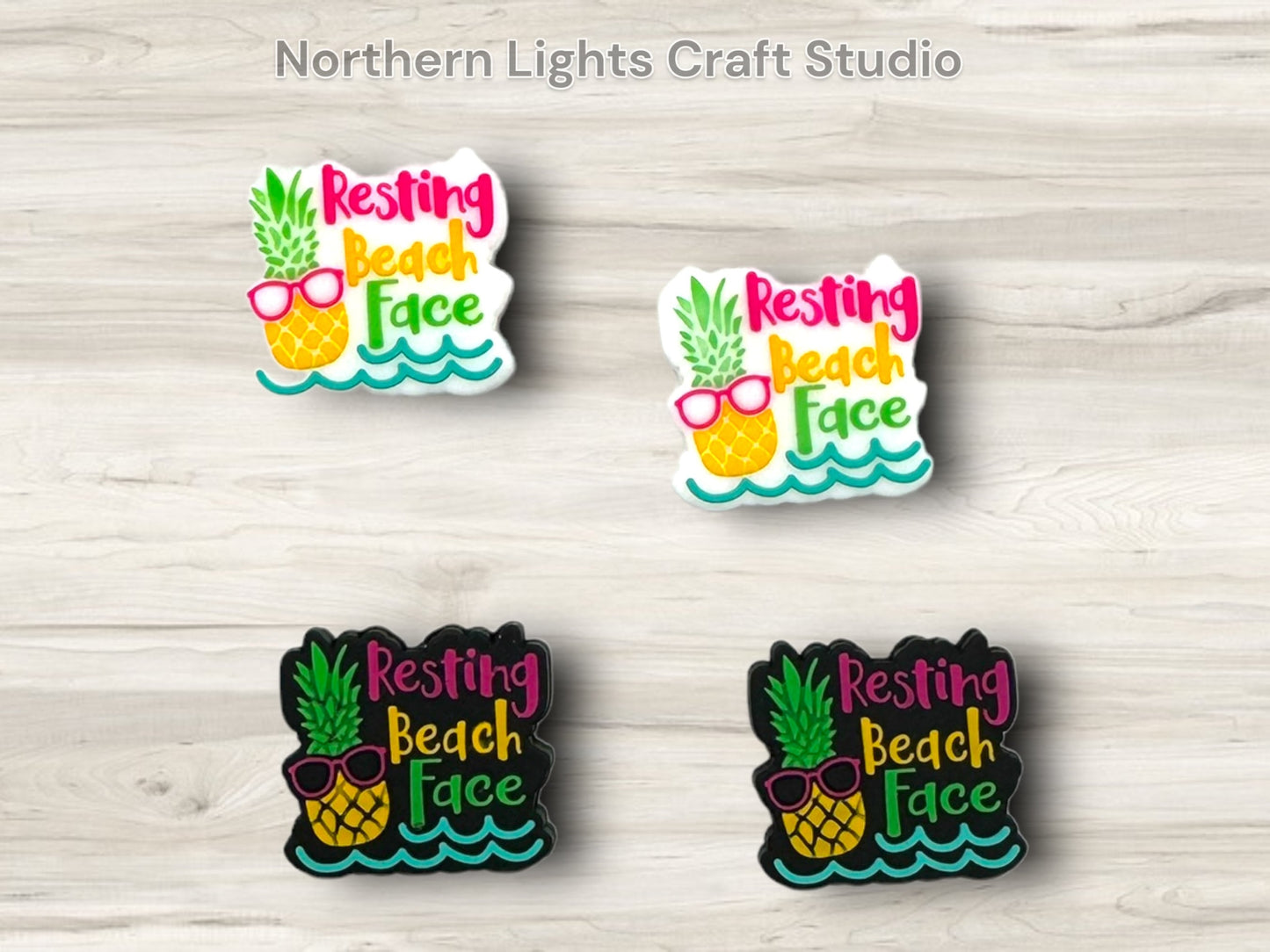 Resting Beach Face Focal, Pineapple Focal, Summer Focal, Beach Focal, Tropical Focal, Funny Focal, Witty Focal