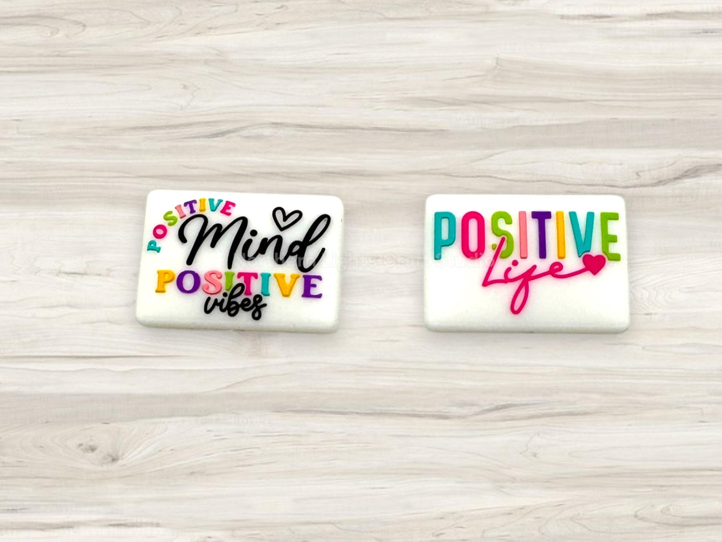 Positive Life Positive Mind Positive Vibes Two Sided focal