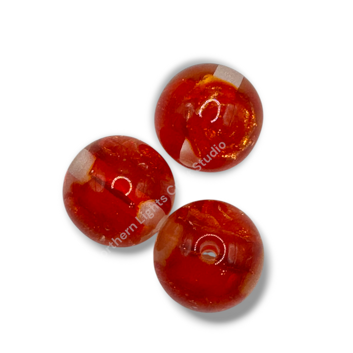 Glitter Rose Luxury Resin 16mm Beads - 20pc. - Choose Color