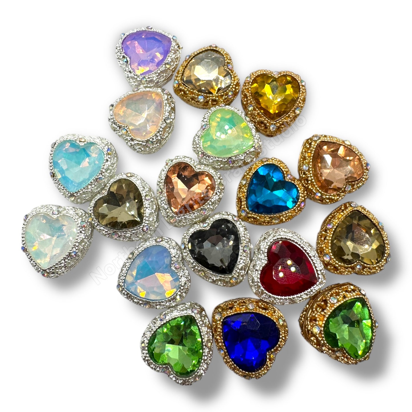 Metal Alloy Heart Bead