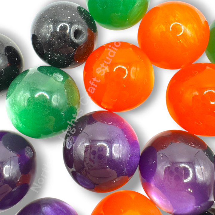 Halloween Color 20mm Resin Bead Mix - 20pc.
