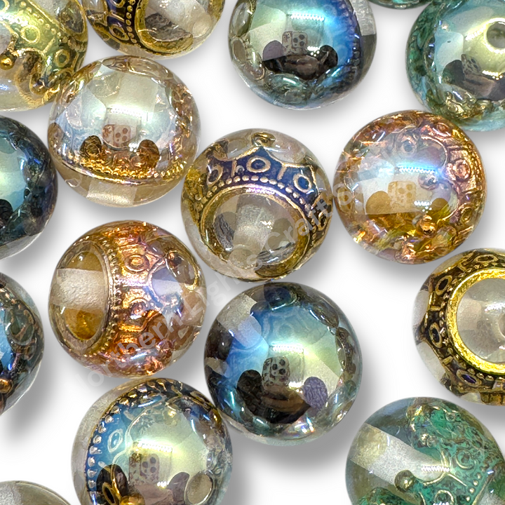 Crown UV Luxury 16mm Resin Bead Mix -20 Pieces