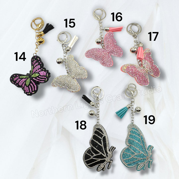 Rhinestone Purse Charm Keychains for DIY