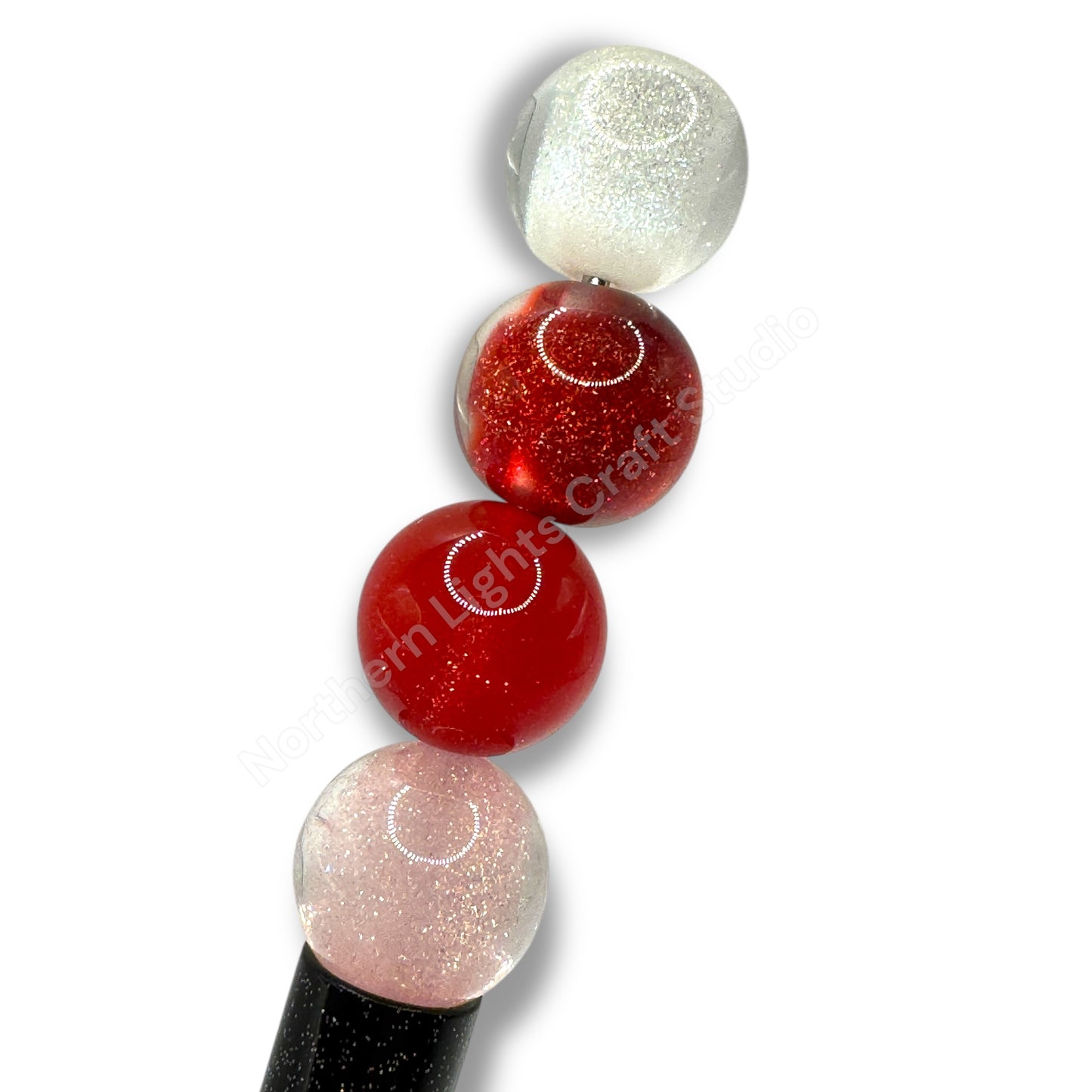 Sweet Love Valentine's Day Glittery Core Luminous 16mm Bead - 20 pc. Mix