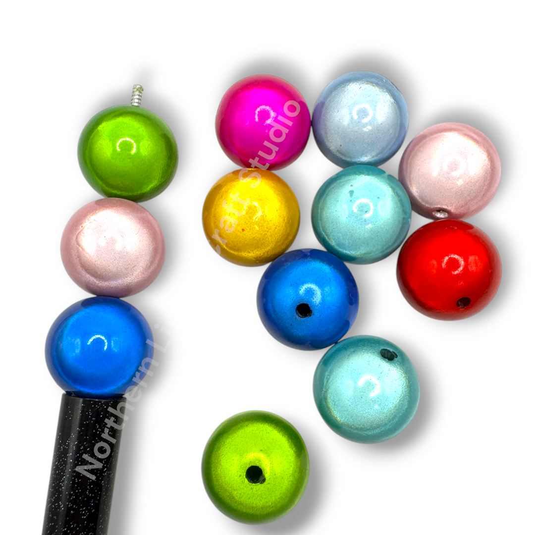 Miracle Finish 20mm Acrylic Premium Beads -10pc. Mix