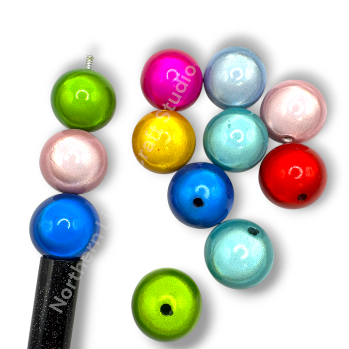 Miracle Finish 20mm Acrylic Premium Beads -10pc. Mix