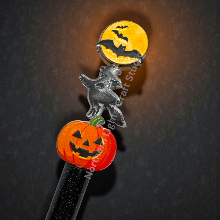 Halloween Acrylic Double-Sided Focal Bead - 20pc.  Mix