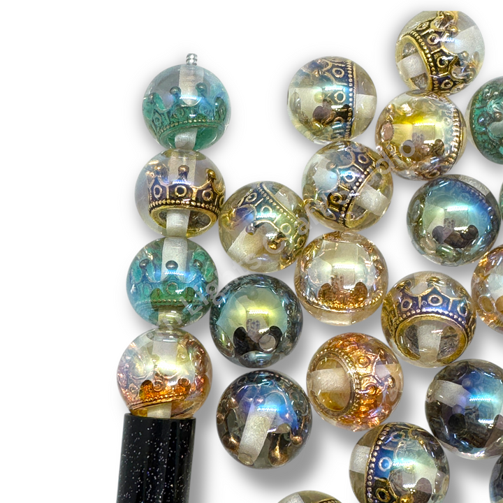 Crown UV Luxury 16mm Resin Bead Mix -20 Pieces