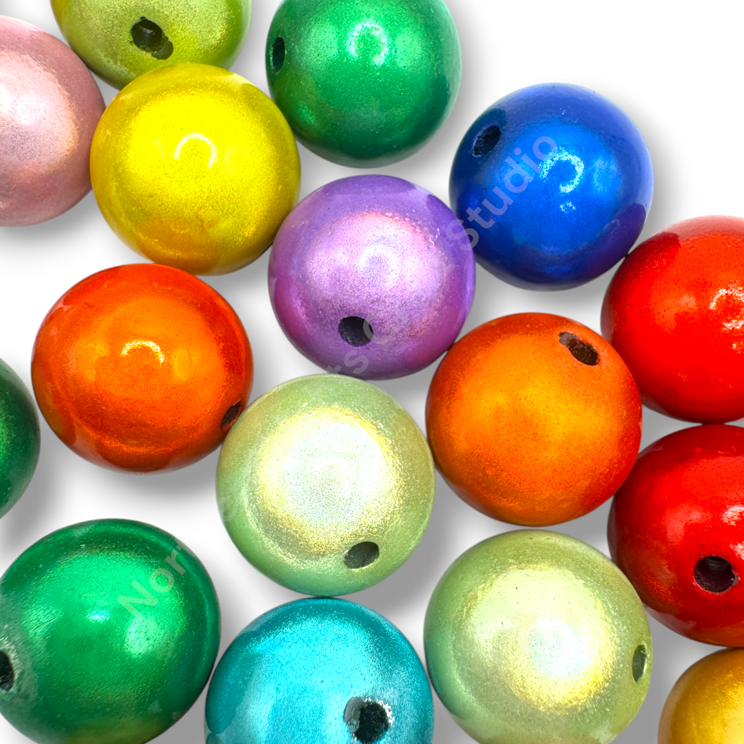Miracle Finish 16mm Acrylic Premium Beads -20pc.