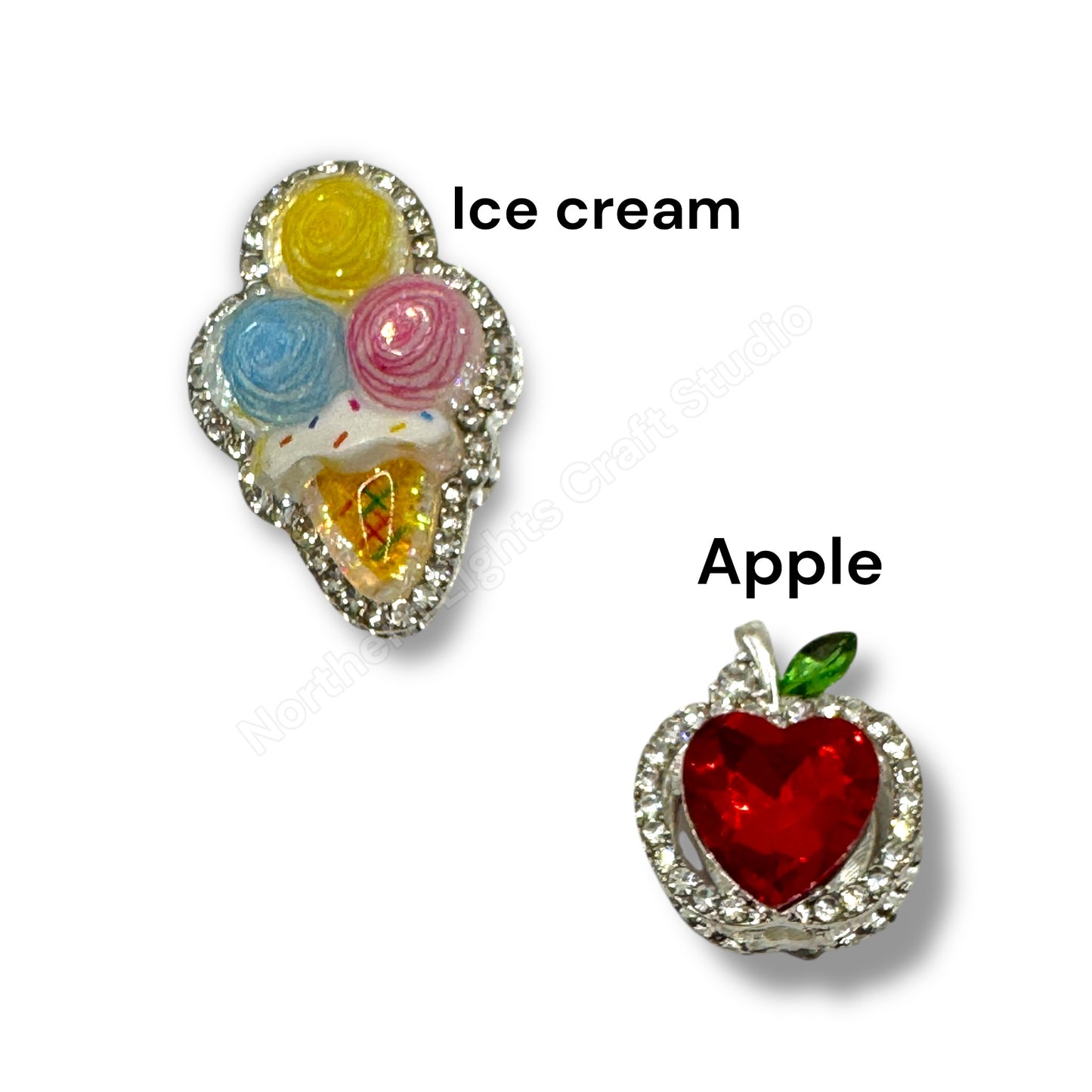 Metal Alloy Food Beads - 1pc. - Choose Option