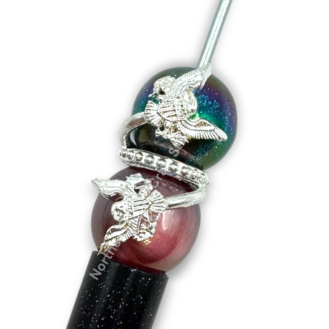 Americana Bead Wrap Spacers - 5pc. READ DESCRIPTION!