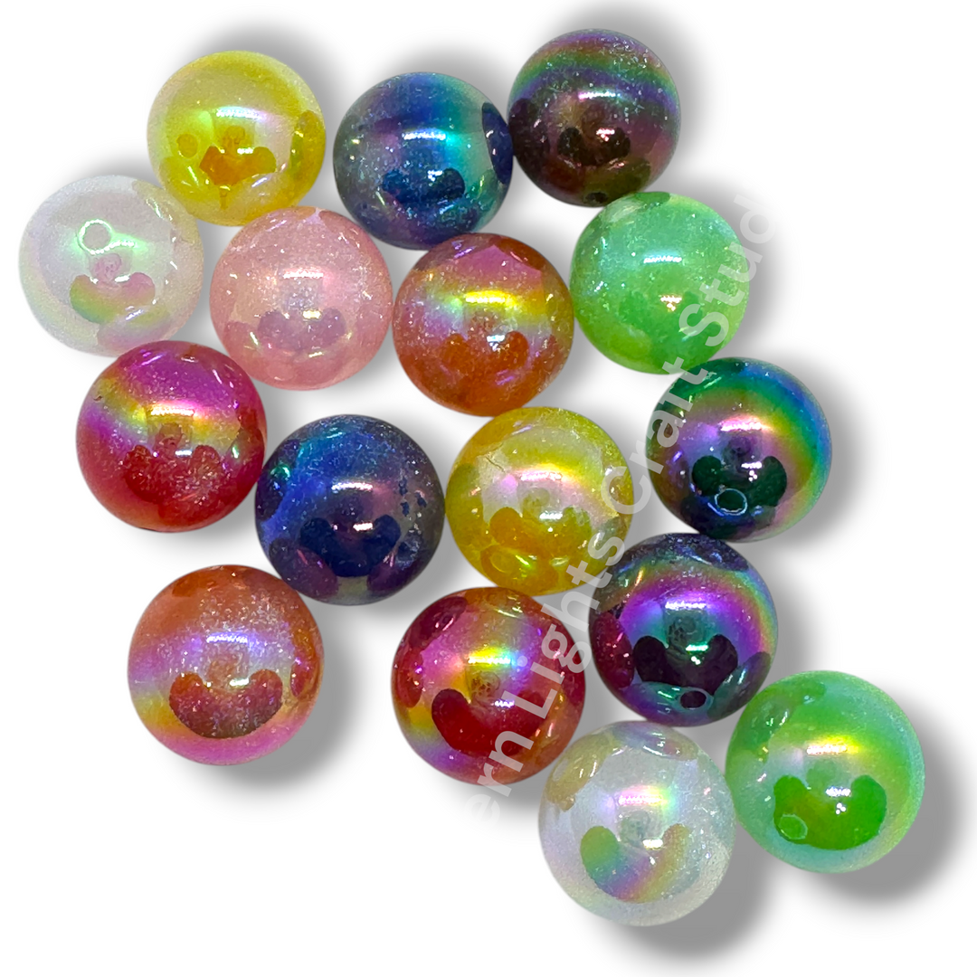 Glitter Starfall Galaxy 20mm Beads -10pc.