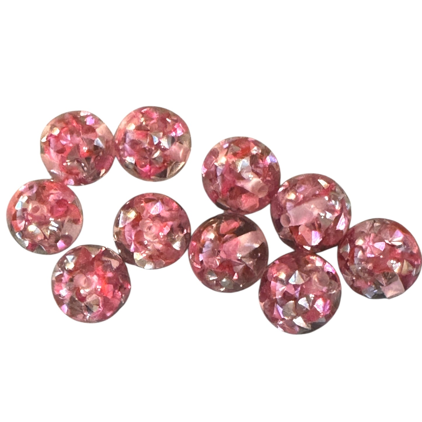 Diamond Chip Resin Beads - Bling Beads 20pc.