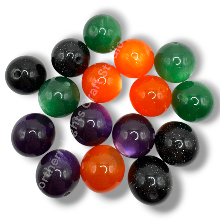 Halloween Color 20mm Resin Bead Mix - 20pc.