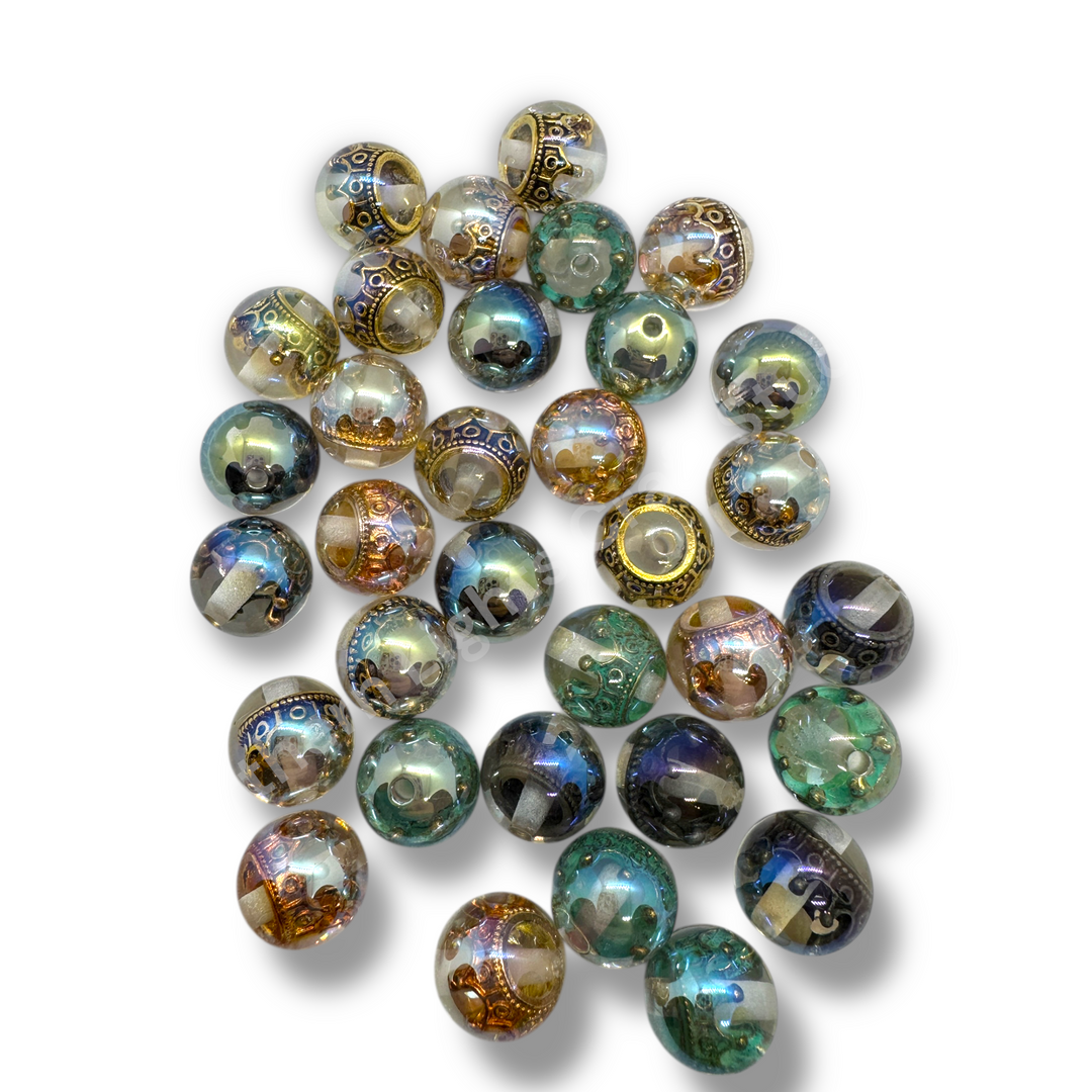Crown UV Luxury 16mm Resin Bead Mix -20 Pieces
