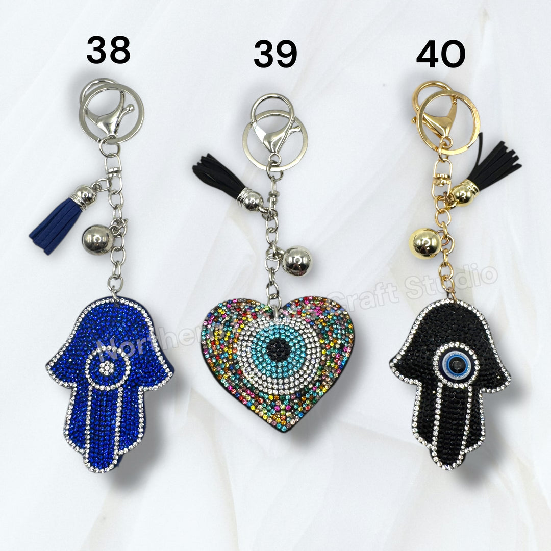 Rhinestone Purse Charm Keychains for DIY