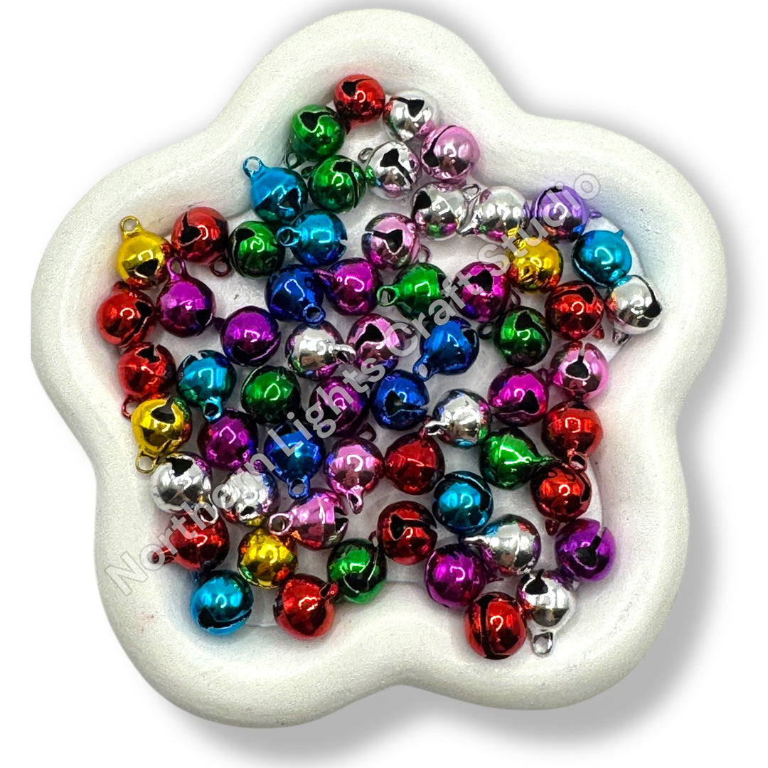 Bell Pendant/Charm 8mm Mix - 25pc.