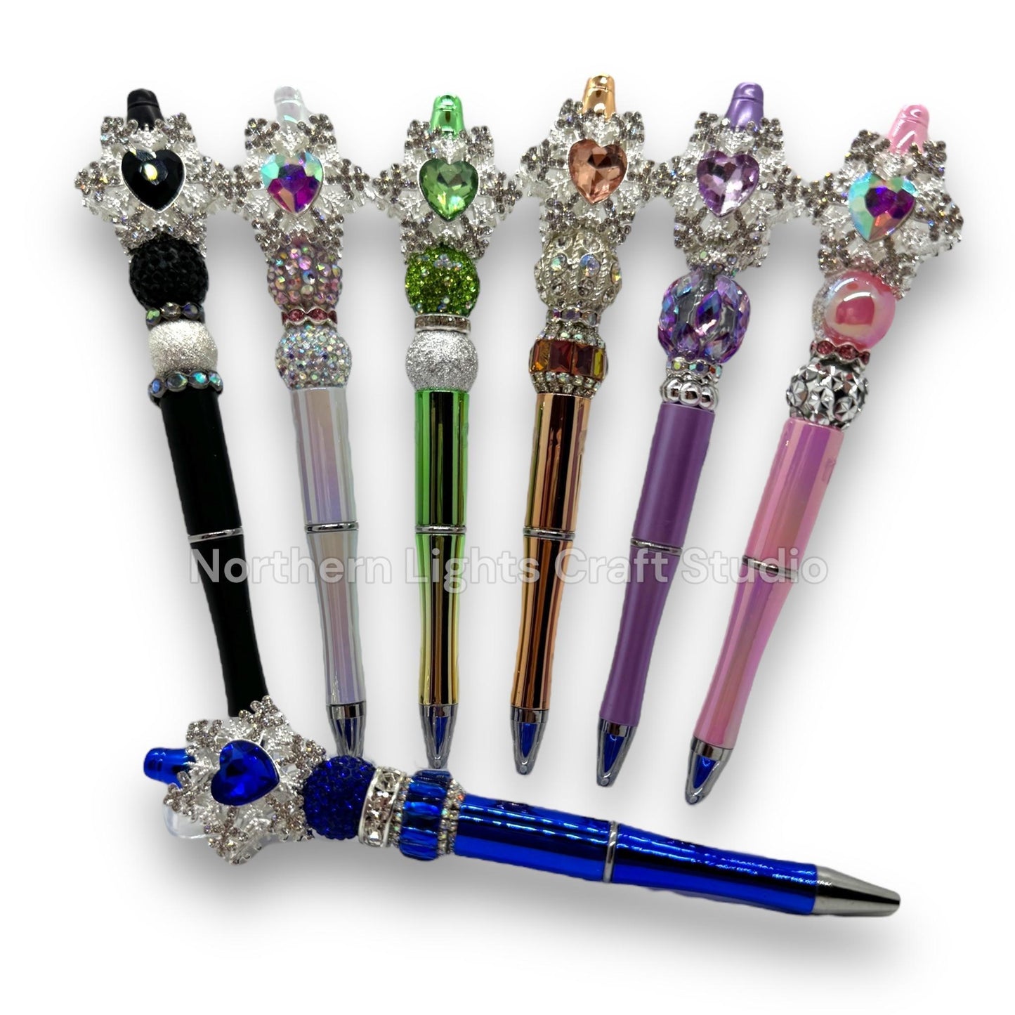 Fancy Snowflake Metal Rhinestone Fancy Pen