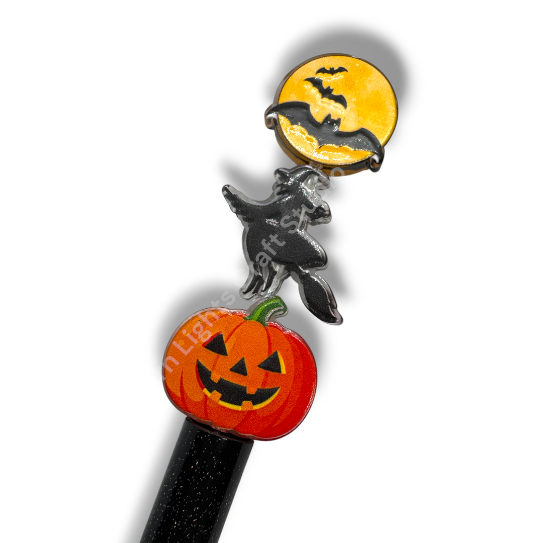 Halloween Acrylic Double-Sided Focal Bead - 20pc.  Mix