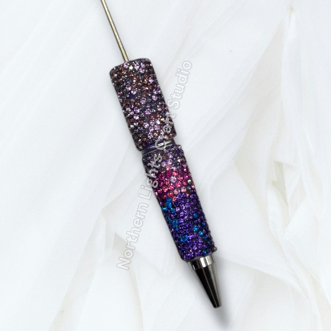 Aurora Borealis Rhinestone Beadable Pen Blank Collection
