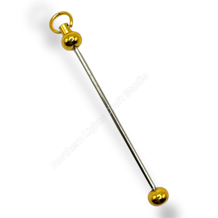 Beadable Metal Keychain Bars - 10 pcs.