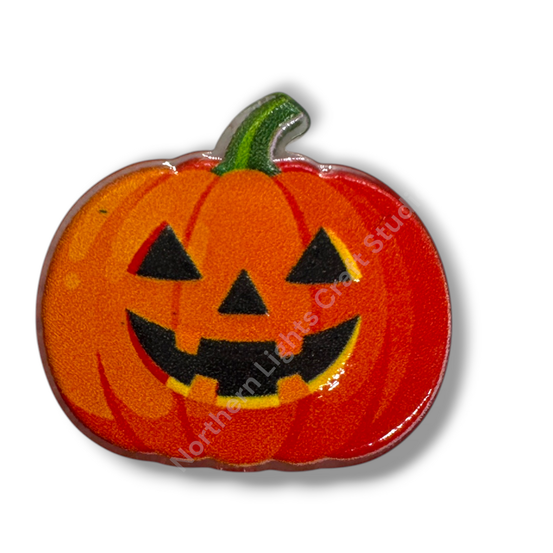 Halloween Acrylic Double-Sided Focal Bead - 20pc.  Mix