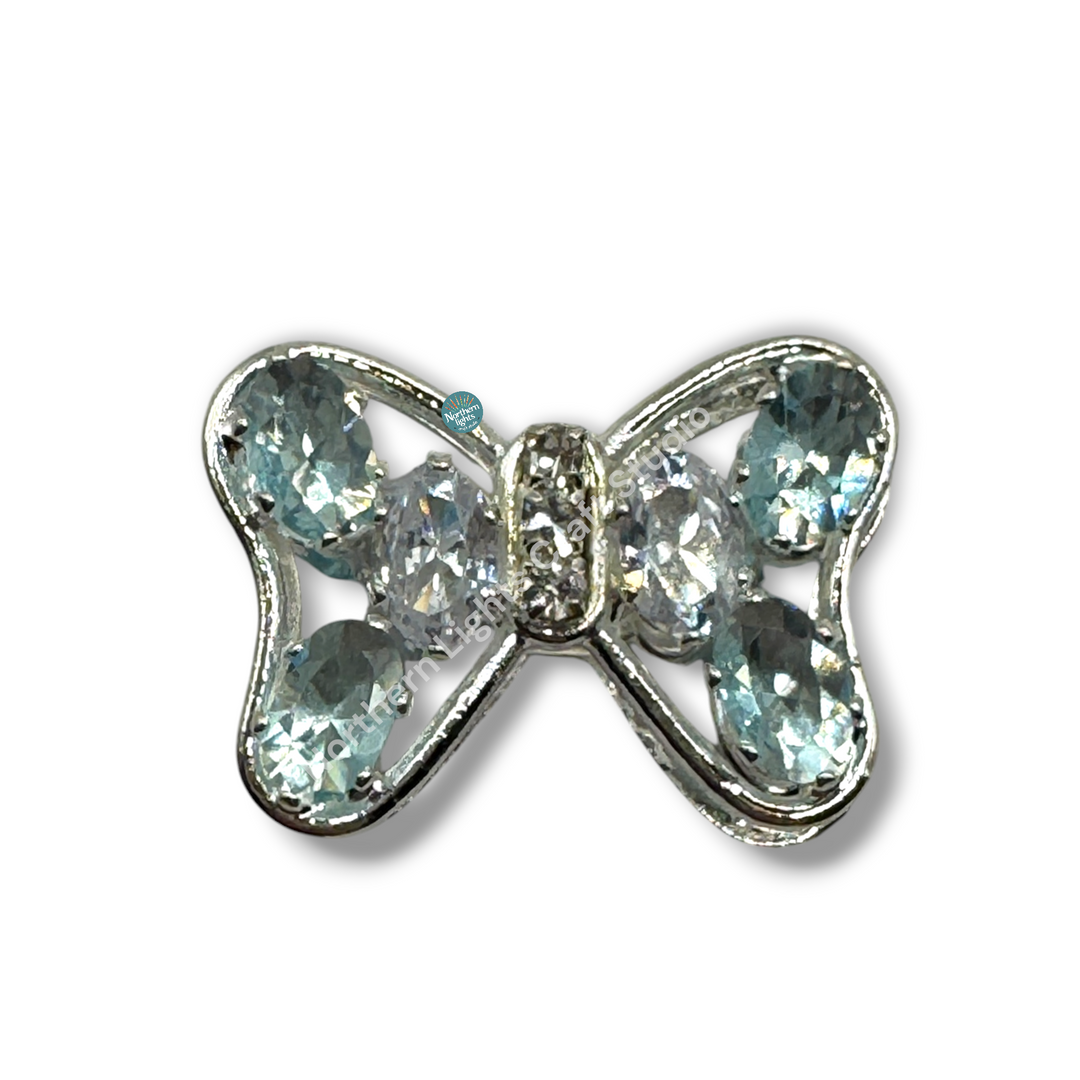 Small Metal Alloy and CZ Bows - 1pc.