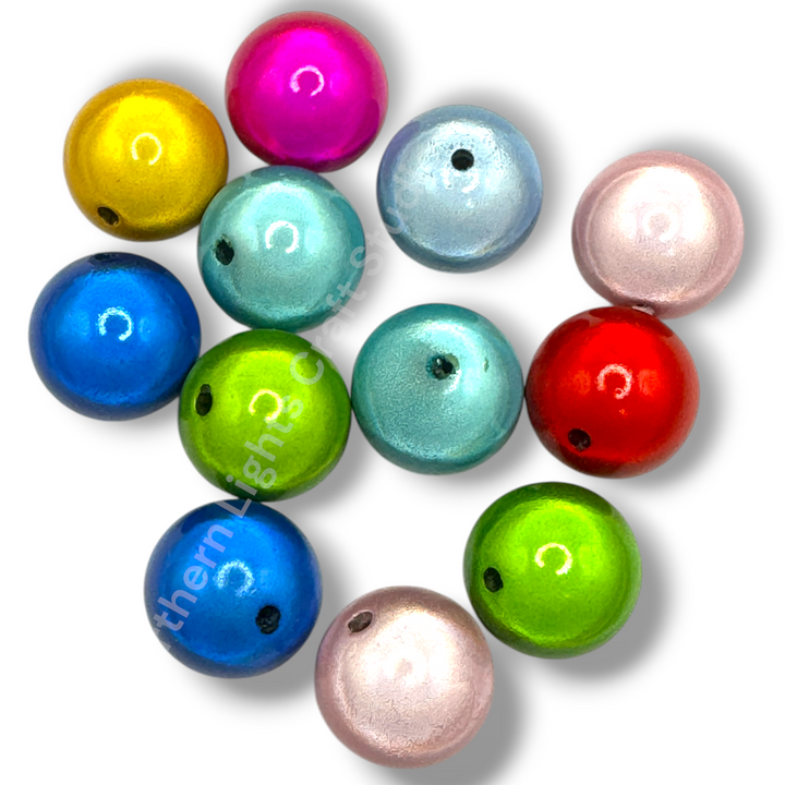 Miracle Finish 20mm Acrylic Premium Beads -10pc. Mix