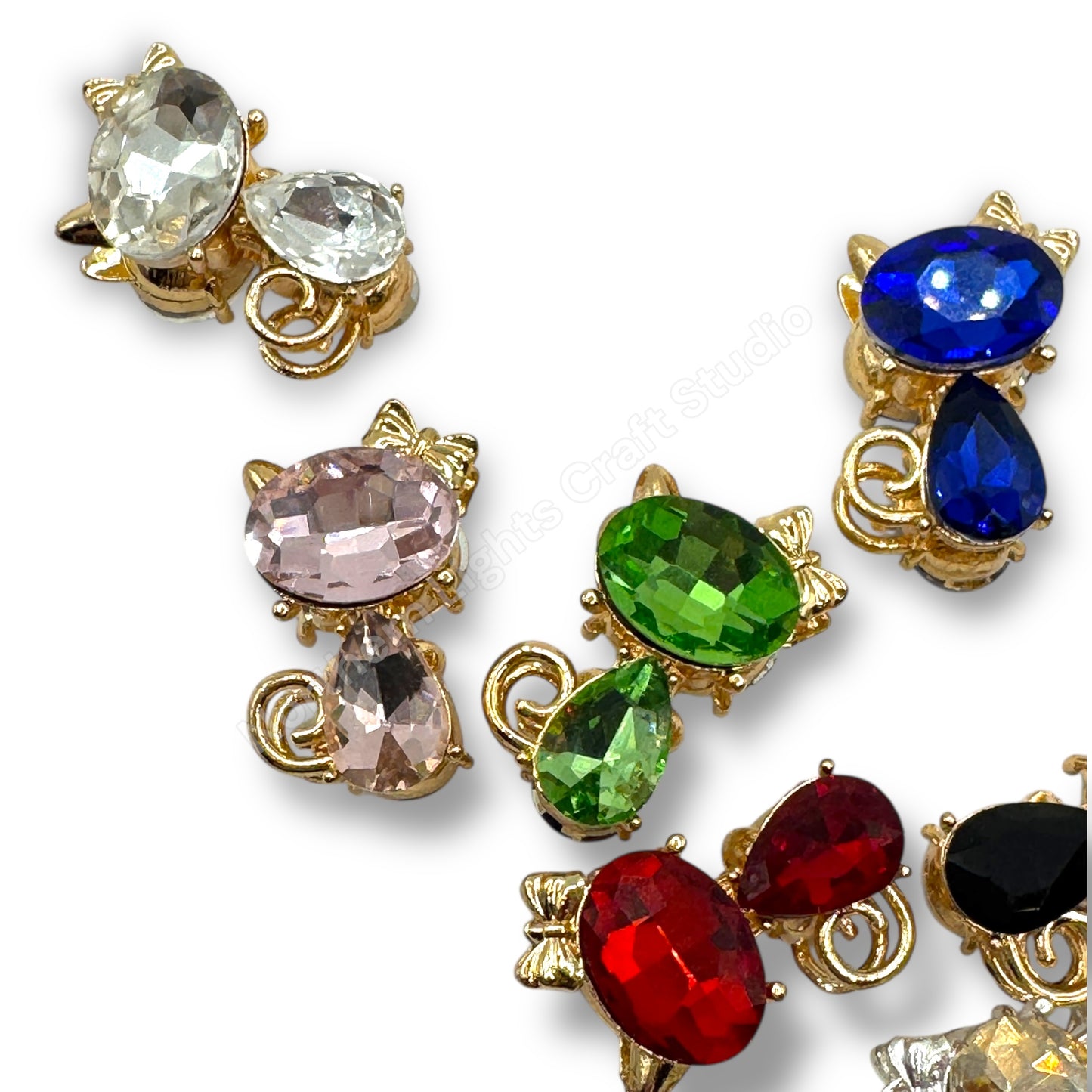 Metal Alloy Crystal Cat